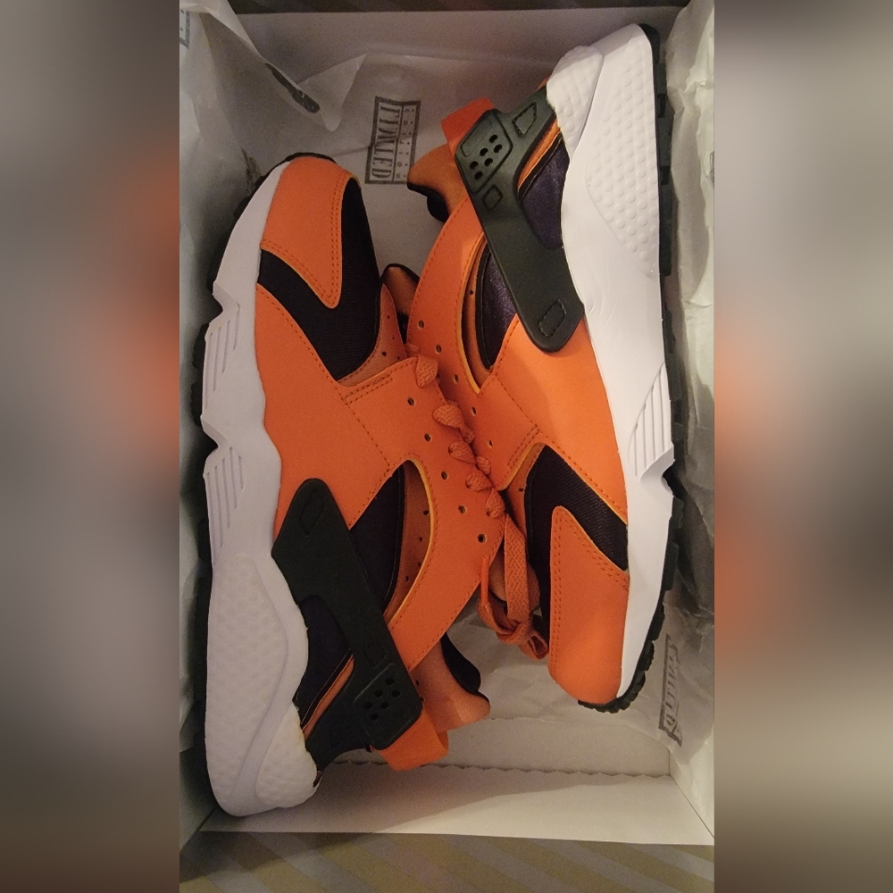 Orange and Black Sneakers